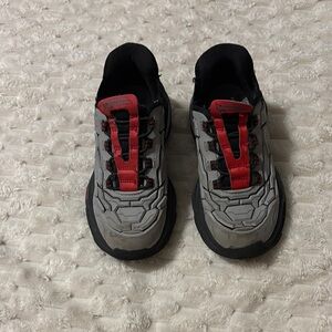 Skechers Gray and Red Sneakers with Padded Comfort